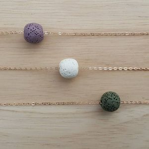 Floating Lava Bead Diffuser Necklace